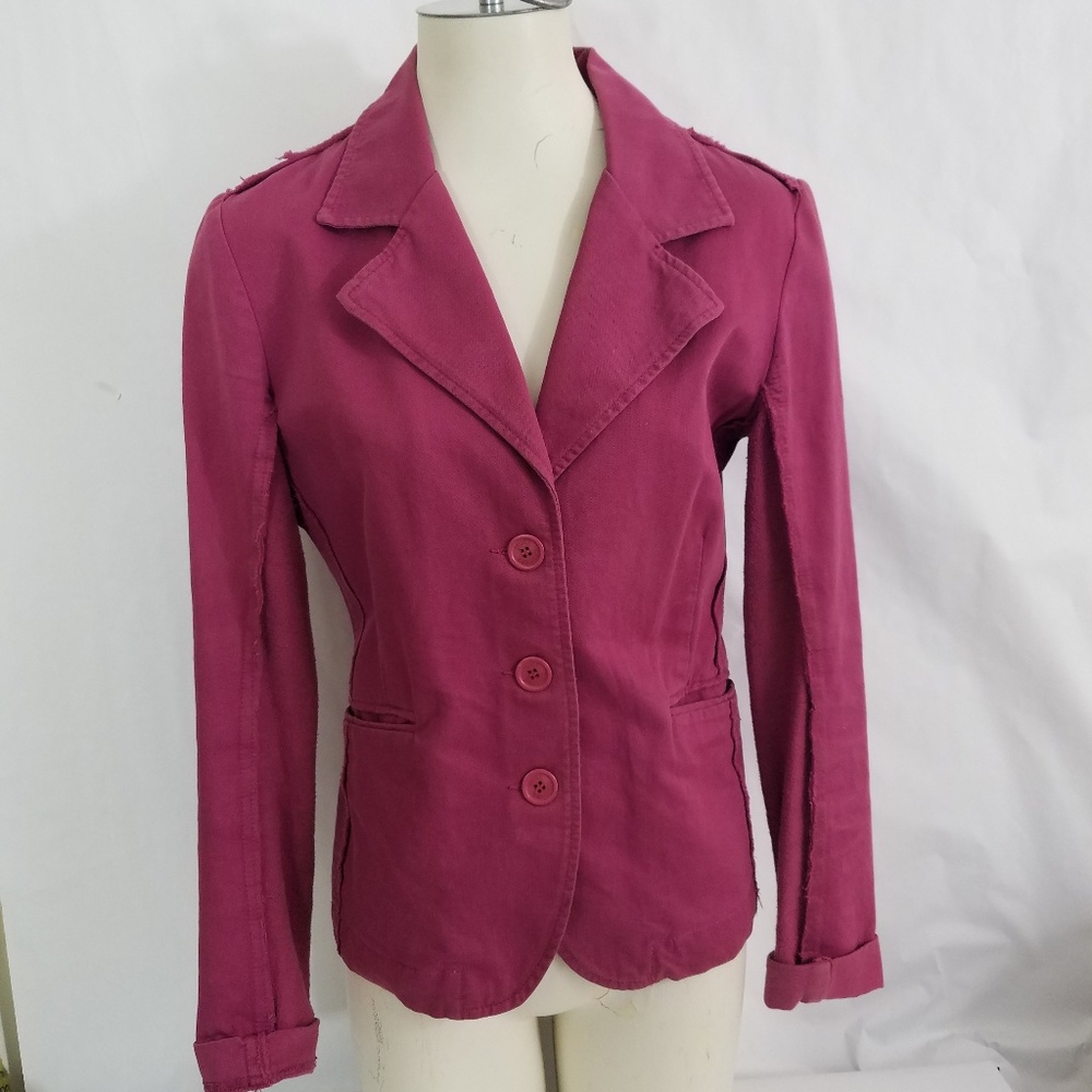 Juicy Couture Jeans Pink Fitted Jacket